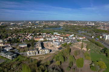 Vue aérienne de la la Ville de Metz - 2021