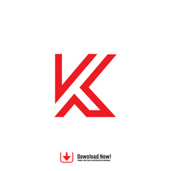 logo vector k, cg
