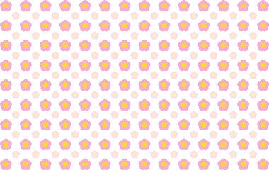 背景素材　可愛い梅の花のパターン素材　ピンク