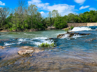 waterfalls on a summer day in the midwest
