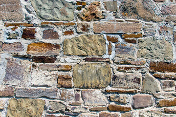 Stone wall texture background. Part of stone wall for background or texture