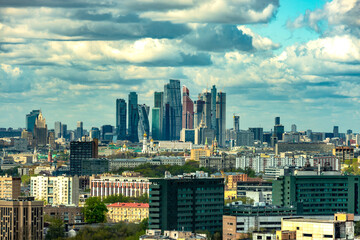 Aerial view of Moscow / Moscow city