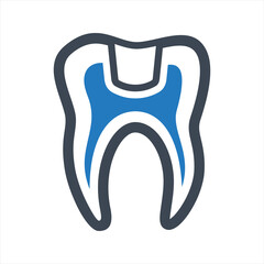 Dental overlays vector and glyph