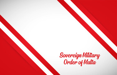 Happy national day of Sovereign Military Order of Malta with Creative national country flag greeting background