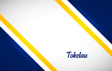 Happy national day of Tokelau with Creative Tokelau national country flag greeting background