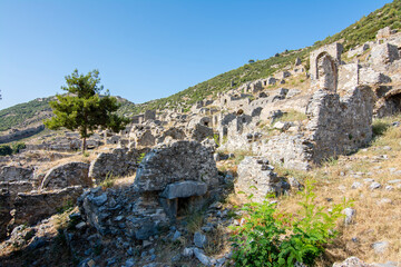 Fototapeta na wymiar Anemurium Ancient City in Anamur