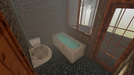 interior of a bathroom
