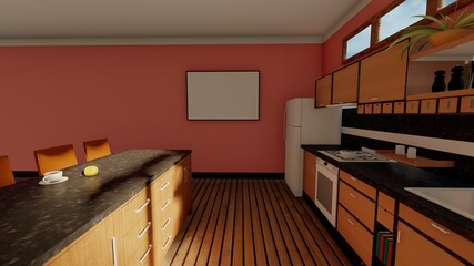 modern kitchen interior