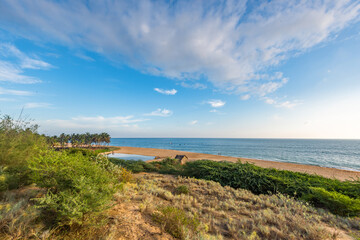 landscape of the sea and sky