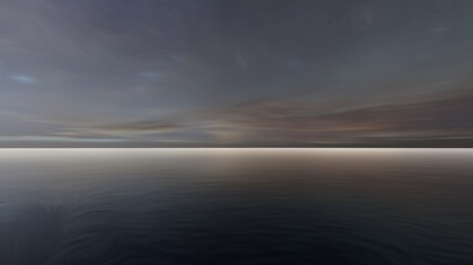 clouds over the sea