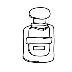 Perfume Doodle vector icon. Drawing sketch illustration hand drawn cartoon line eps10