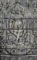 Apsara decoration on old wall