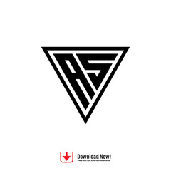 LOGO LETTER HS, AS