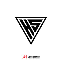 LOGO LETTER HS, AS