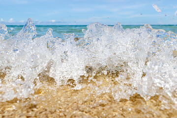 Beautiful waves In the beautiful sea