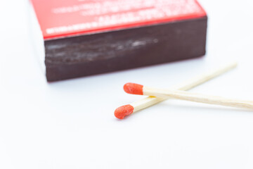 【火】マッチ棒とマッチ箱　チルト撮影
