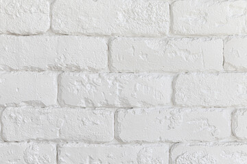 Fototapeta premium White brick wall background