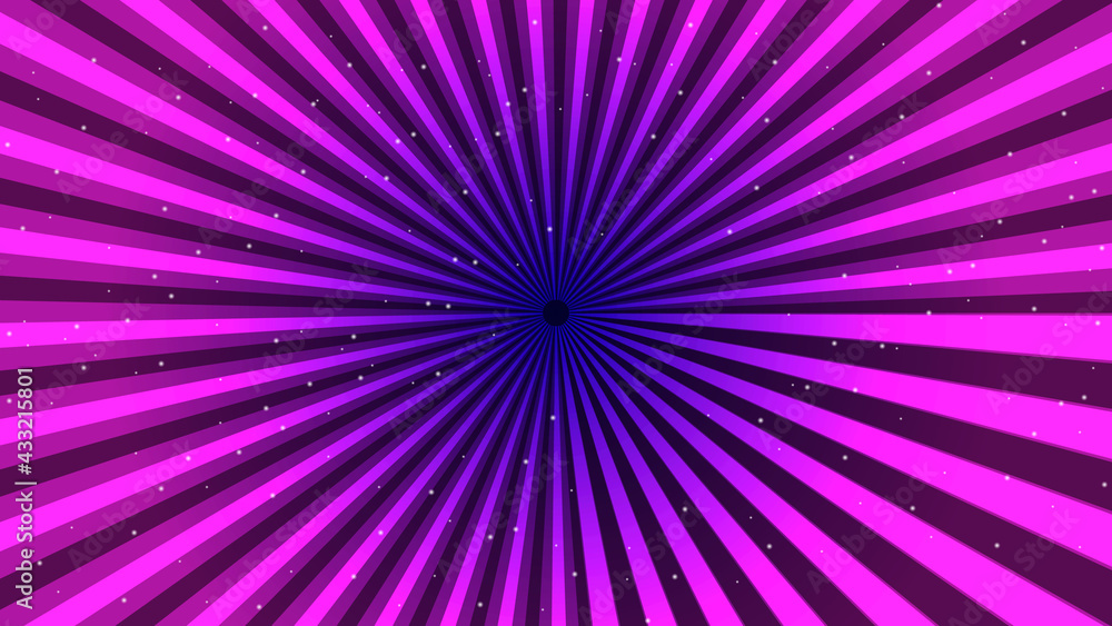 Poster purple gradient comic effect texture background . abstract purple background with rays .