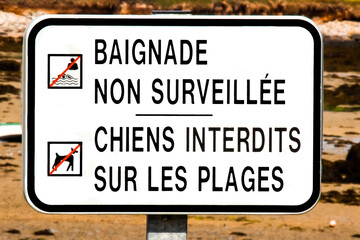 Fototapeta premium Panneau indicateur