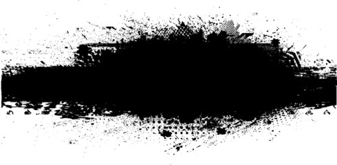 Splatter Paint Texture . Distress Grunge background . Scratch, Grain, Noise rectangle stamp . Black Spray Blot of Ink.Place illustration Over any Object to Create Grungy Effect .abstract vector.