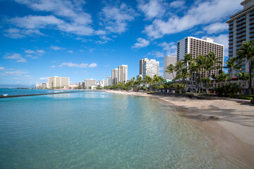 Waikiki empty beach