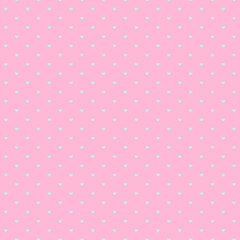 Cute seamless pattern with hearts in pastel colors. Great for baby fabric, textile, wallpaper, nursery room, scrapbooking or wrapping paper, party decoration. Kids cartoon vector background. 