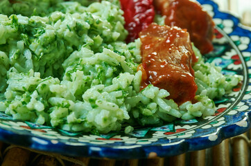 Afghan  Zamarod pulao