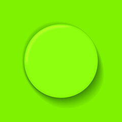 Green Circle Button Icon. Creative and modern frame for advertising, poster, leaflet, banner, web and flyer