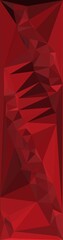 abstract design from many vertical falling stripes as melting wax in dark red shades on black background