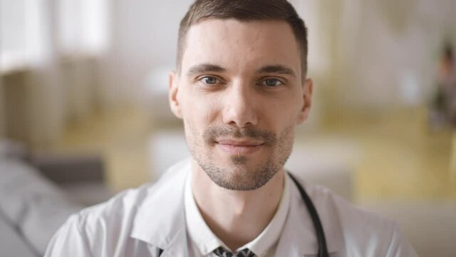Doctor man web consultation home visit 