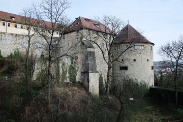 Fototapeta na wymiar The tower of Hohentuebingen castle, Germany