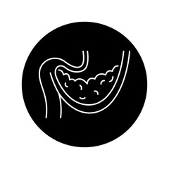 Gastroparesis olor line icon. Pictogram for web page, mobile app, promo.