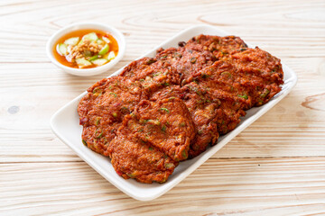 fried fish paste balls or deep fried fish cake