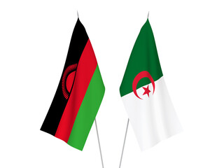 Algeria and Malawi flags
