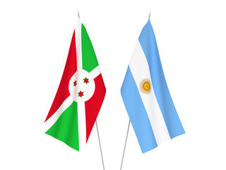 Argentina and Burundi flags