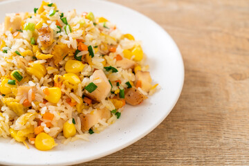 fried rice with chicken