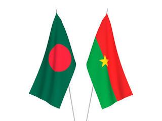 Bangladesh and Burkina Faso flags