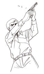 オート,GUN.シューティングポーズ
