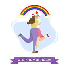 vector illustration for international day against homophobia, transphobia and biphobia-17 may