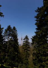 Television tower at Avala mountain in Belgrade, Serbia