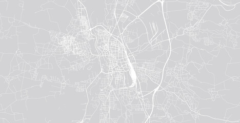 Urban vector city map of ceske budejovice, Czech Republic, Europe