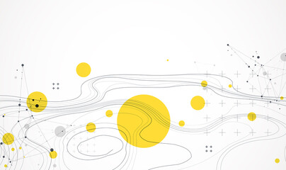 Vector abstract landscape geodesy topography map background. Art Line texture pattern.