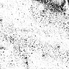 Grunge background black and white. Texture of chips, cracks, scratches, scuffs, dust, dirt. Dark monochrome surface. Old vintage vector pattern