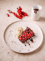 Red currant brownies