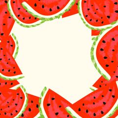 background with watermelon