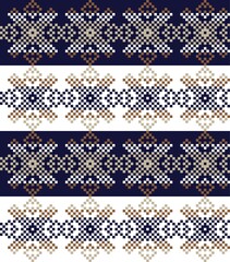 Brown Christmas Fair Isle Seamless Pattern Background