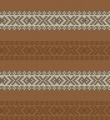 Brown Christmas Fair Isle Seamless Pattern Background