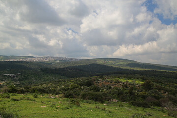 Fototapeta na wymiar Landscape view from the Transfiguration Hill