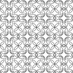 Geometric vector pattern with Black and white colors. abstract ornament for wallpapers and backgrounds.