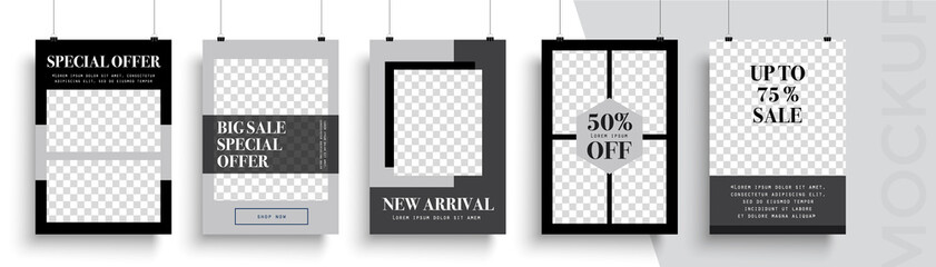 Big sale poster template. Can be used for poster, brochure, magazine, app, card, book, flyer, banner, anniversary